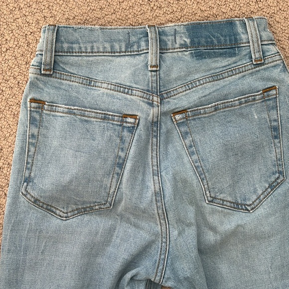 Abercrombie Ankle Straight Ultra High Rise Ripped Jeans 24/00 - Picture 5 of 5